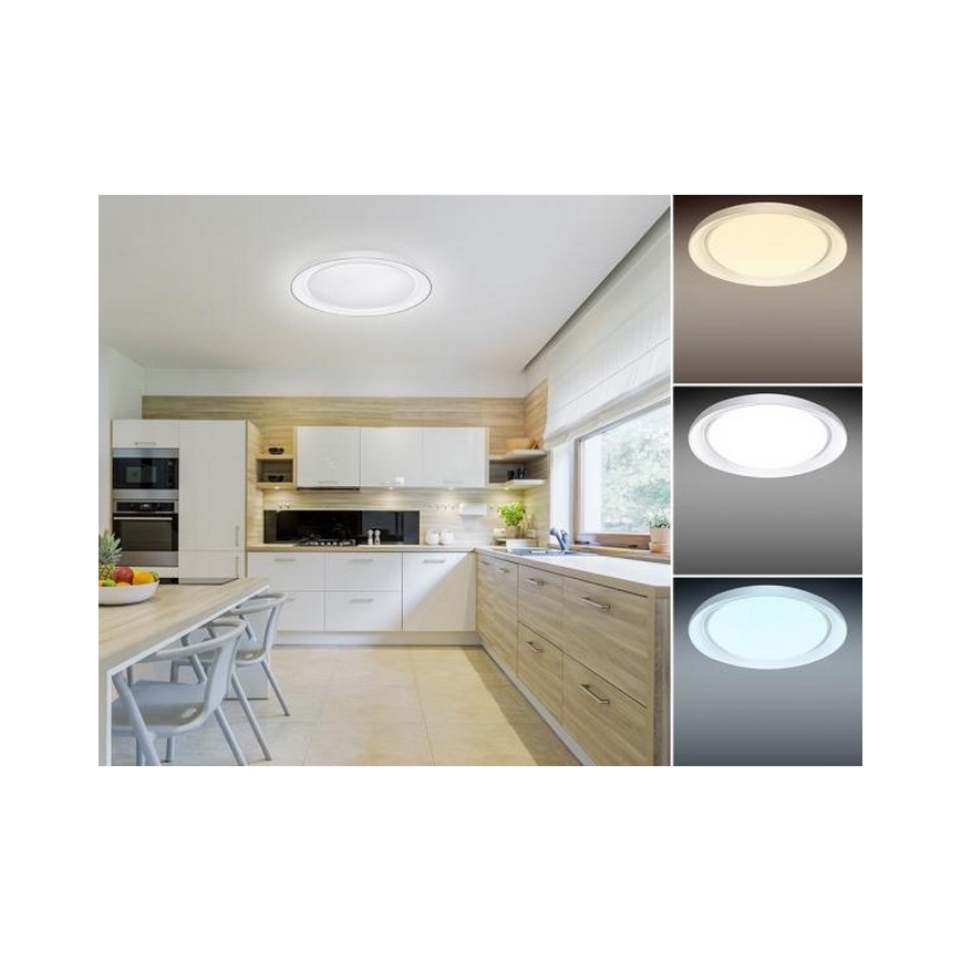 LED Stmievateľné stropné svietidlo OPAL LED/24W/230V + diaľkové ovládanie