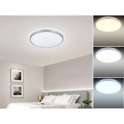 Nedes LC800A/SI - LED Stmievateľné stropné svietidlo OPAL LED/24W/230V