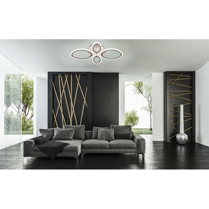 LED Stmievateľné stropné svietidlo s diaľkovým ovládačom  MESSINA 1xLED/52W/230V