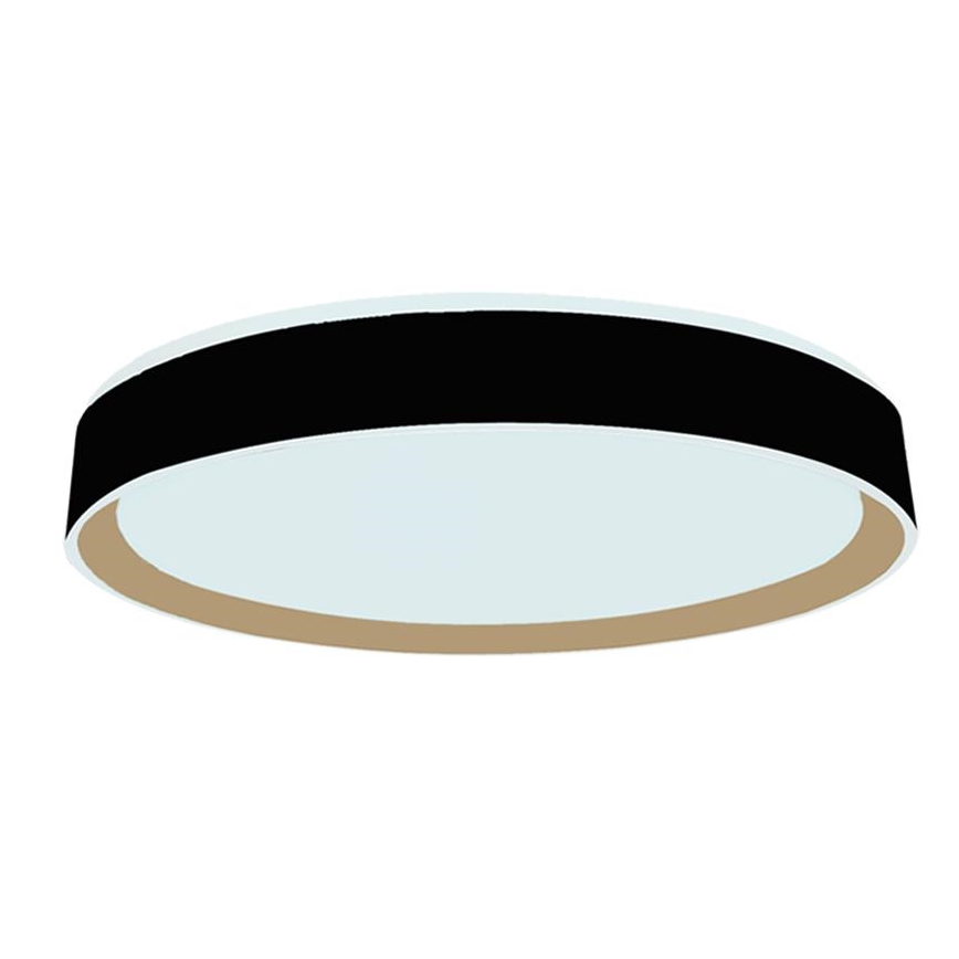 LED Stmievateľné stropné svietidlo s hlasovým ovládaním OPAL LED/48W/230V 2700-6500K čierna + diaľkové ovládanie