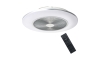 LED Stmievateľné stropné svietidlo s ventilátorom ARIA LED/38W/230V 3000-6000K strieborná + diaľkové ovládanie