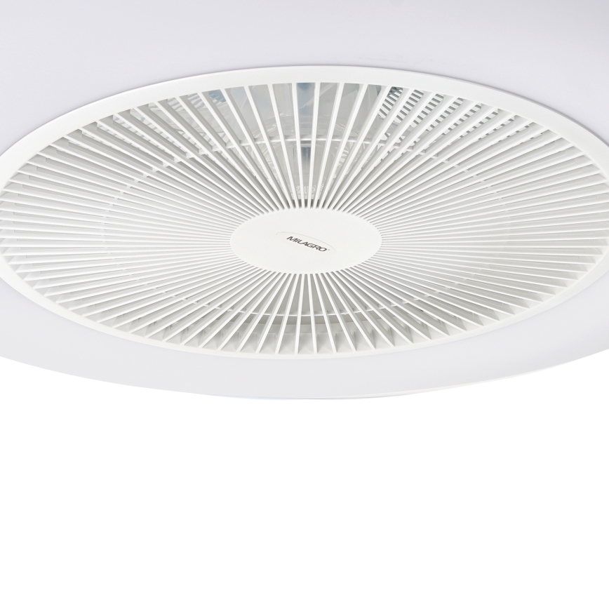 LED Stmievateľné stropné svietidlo s ventilátorom ARIA LED/38W/230V 3000-6000K biela + diaľkové ovládanie