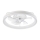 LED Stmievateľné stropné svietidlo s ventilátorom FARGO LED/37W/230V biela + diaľkové ovládanie