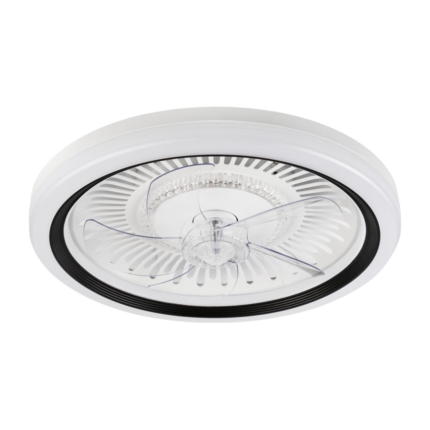 LED Stmievateľné stropné svietidlo s ventilátorom GEMMA LED/37W/230V biela + diaľkové ovládanie
