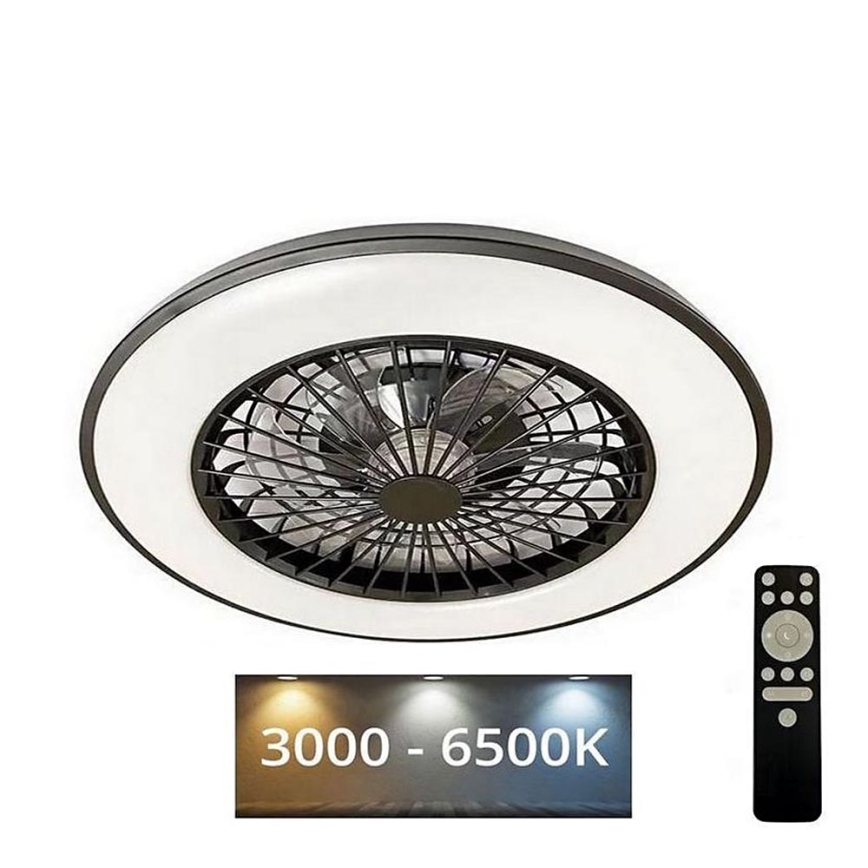 LED Stmievateľné stropné svietidlo s ventilátorom OPAL LED/48W/230V 3000-6500K + diaľkové ovládanie