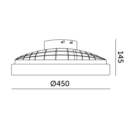 LED Stlmiteľné stropné svietidlo s ventilátorom VENTELUX LED/24W/230V 3000/4000/6500K pr. 45 cm biela + diaľkové ovládanie