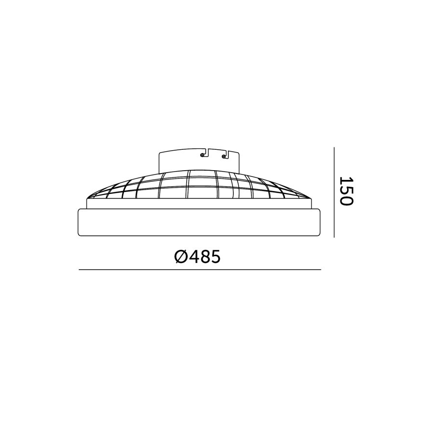 Stmievateľné LED stropné svietidlo s ventilátorom VENTELUX LED/48W/230V 3000/4000/6500K pr. 48,5 cm čierne + diaľkové ovládanie