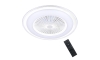 LED Stmievateľné stropné svietidlo s ventilátorom ZONDA LED/48W/230V 3000-6000K biela + diaľkové ovládanie