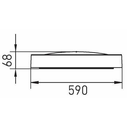 LED Stmievateľné stropné svietidlo SAMER LED/40W/230V 2900-6000K + diaľkové ovládanie