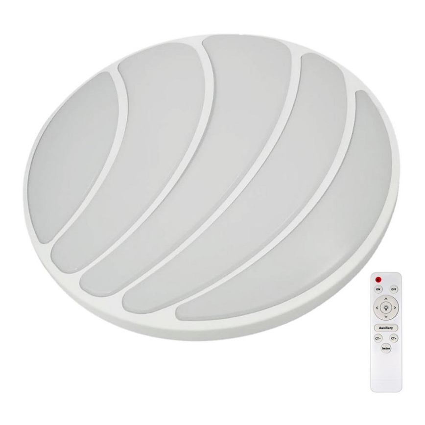 LED Stmievateľné stropné svietidlo SHELL WHITE LED/40W/230V + diaľkové ovládanie