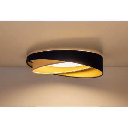 LED stmievateľné stropné svietidlo SMART GALAXY MODERN LED/24W/230V 3000-6500K pr. 55 cm modrá/biela/zlatá + diaľkové ovládanie