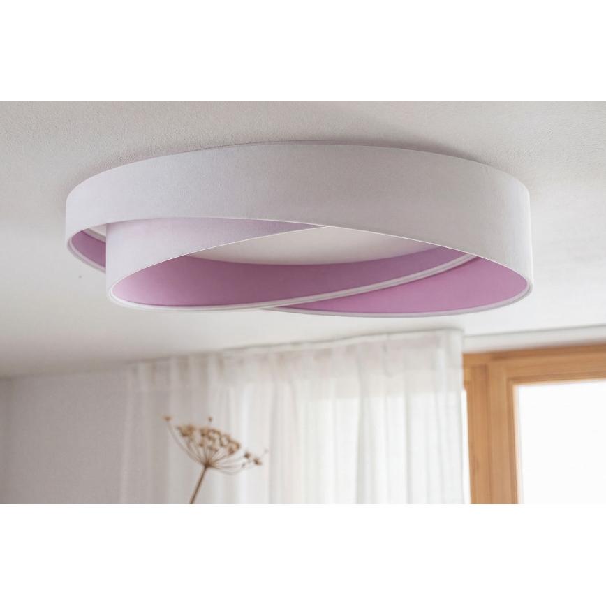 LED stmievateľné stropné svietidlo SMART GALAXY MODERN LED/24W/230V 3000-6500K pr. 55 cm biela/fialová + diaľkové ovládanie