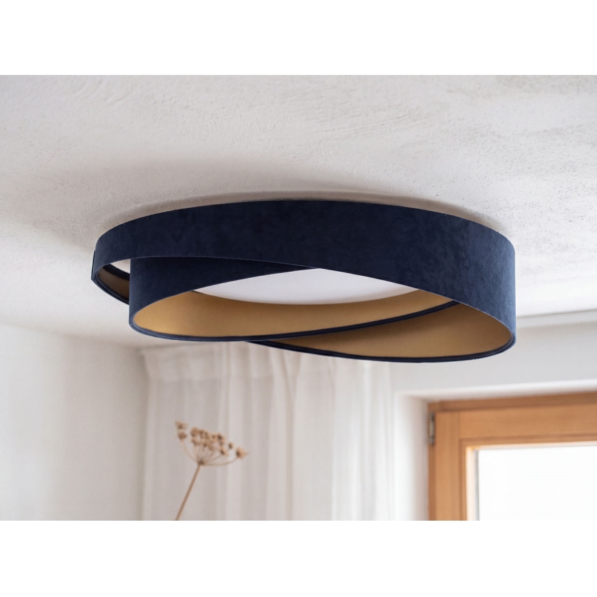 LED stmievateľné stropné svietidlo SMART GALAXY MODERN LED/24W/230V 3000-6500K pr. 55 cm modrá/zlatá + diaľkové ovládanie