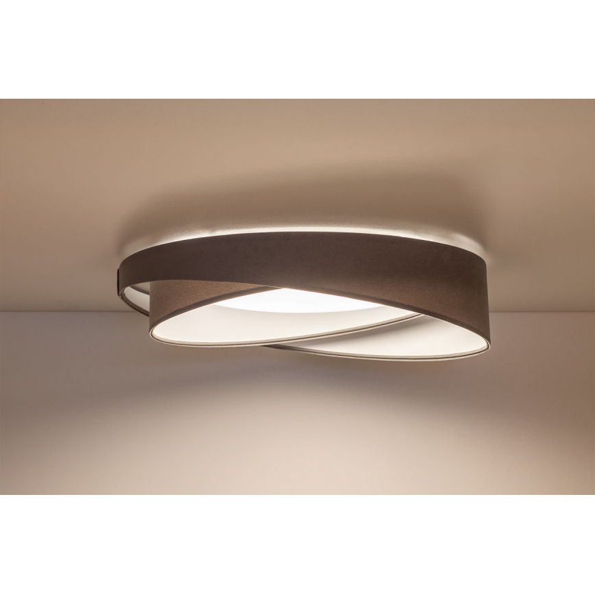 LED stmievateľné stropné svietidlo SMART GALAXY MODERN LED/24W/230V 3000–6500K priemer 55 cm sivá/biela + diaľkové ovládanie