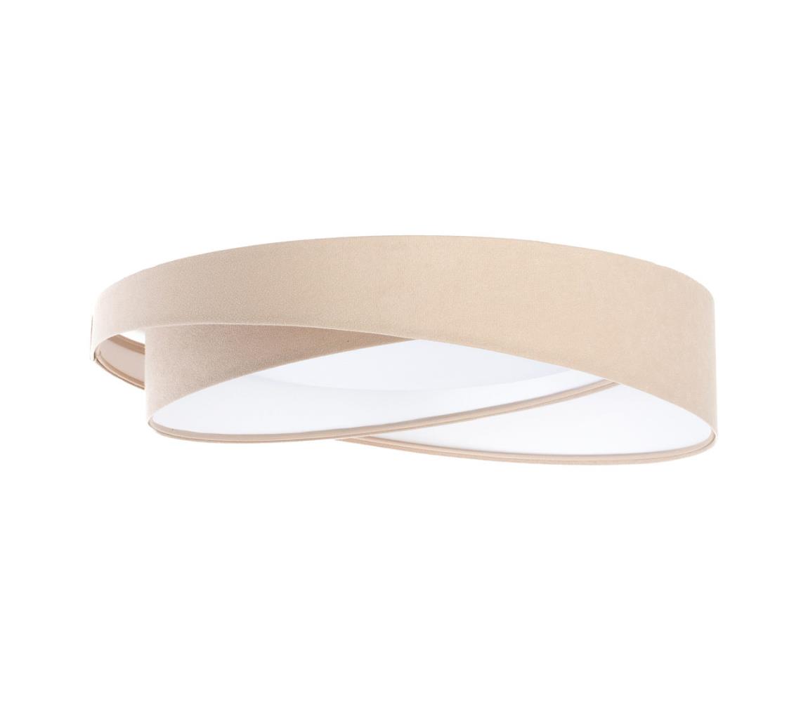 LED stmievateľné stropné svietidlo SM. GALAXY M. LED/24W/230V, priemer 55 cm, béžová/biela + diaľkové ovládanie D-090-060-027-RC