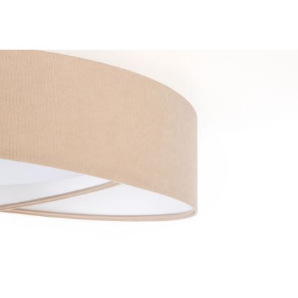 LED stmievateľné stropné svietidlo SMART GALAXY MODERN LED/24W/230V 3000-6500K pr. 55 cm béžová/biela + diaľkové ovládanie