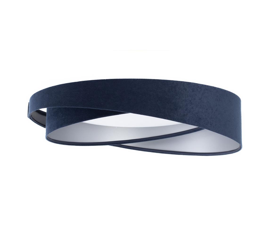 LED stmievateľné stropné svietidlo SM. GALAXY M. LED/24W/230V, priemer 55 cm, modrá/strieborná + s diaľkovým ovládačom D-090-060-043-RC