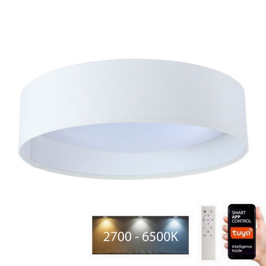 LED Stmievateľné stropné svietidlo SMART GALAXY LED/24W/230V pr. 45 cm Wi-Fi Tuya biela + diaľkové ovládanie