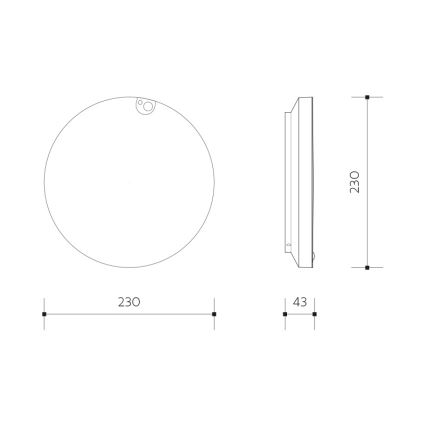 LED stmievateľné stropné svietidlo s pohybovým a súmrakovým senzorom LED/6/12/18W/230V pr. 23 cm