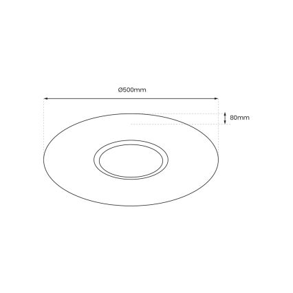 LED Stmievateľné stropné svietidlo SPARKY LED/50W/230V 3000-6000K+diaľkové ovládanie