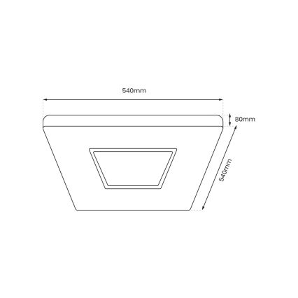 LED Stmievateľné stropné svietidlo SPARKY LED/65W/230V 3000-6000K+diaľkové ovládanie