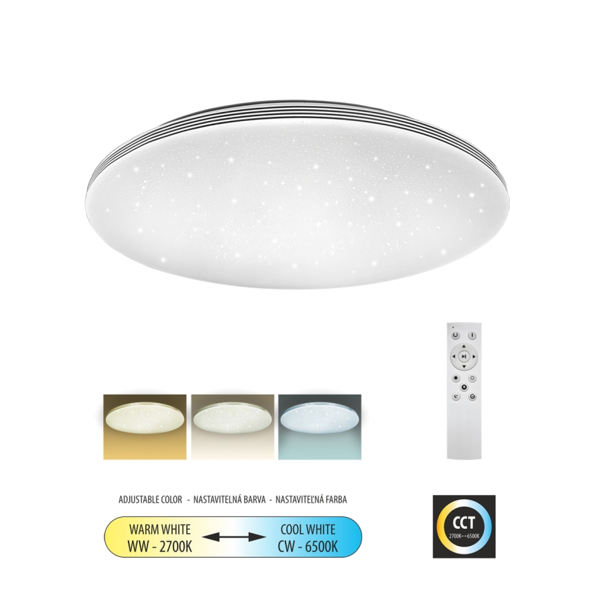 LED Stmievateľné stropné svietidlo VENTA LED/36W/230V 2700-6500K pr. 48 cm + diaľkové ovládanie