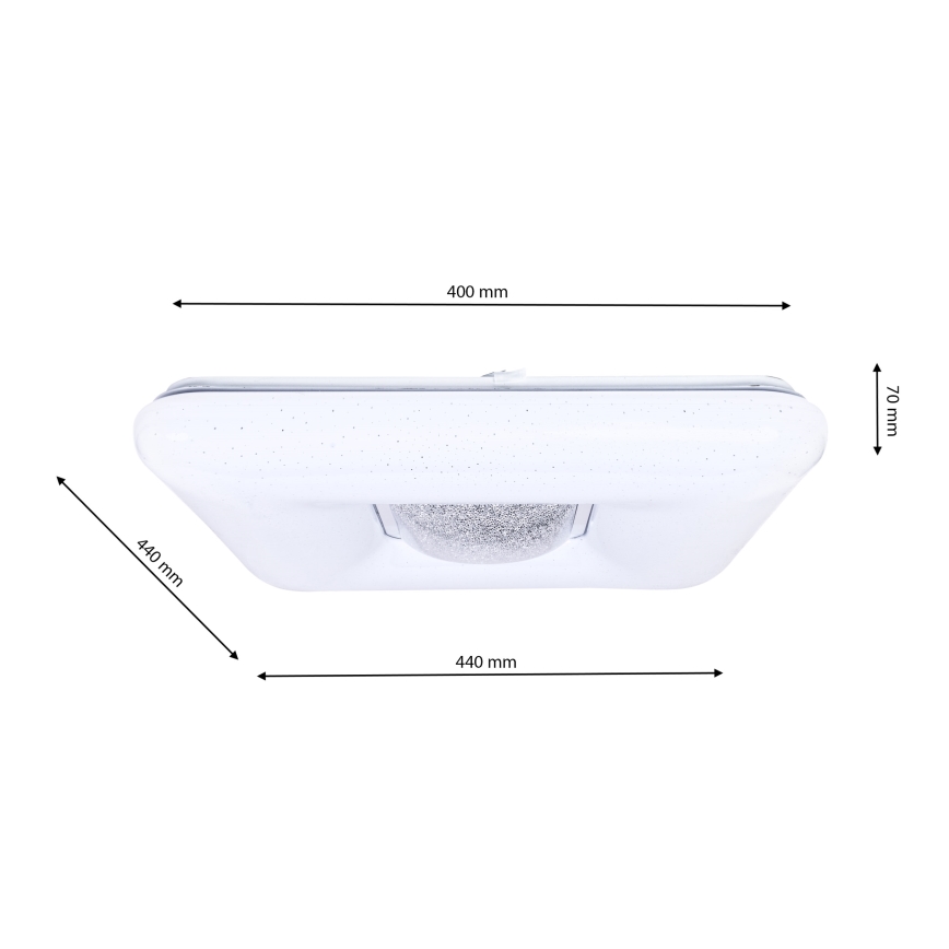 LED Stmievateľné stropné svietidlo YAX LED/24W/230V + diaľkové ovládanie