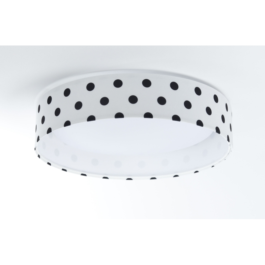 LED Stmievateľné detské stropné svietidlo SMART GALAXY KIDS LED/24W/230V 3000-6500K bodky biela/čierna + diaľkové ovládanie
