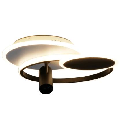 LED Stmievateľné stropné svietidlo LED/65W/230V 3000-6500K biela/čierna + diaľkové ovládanie