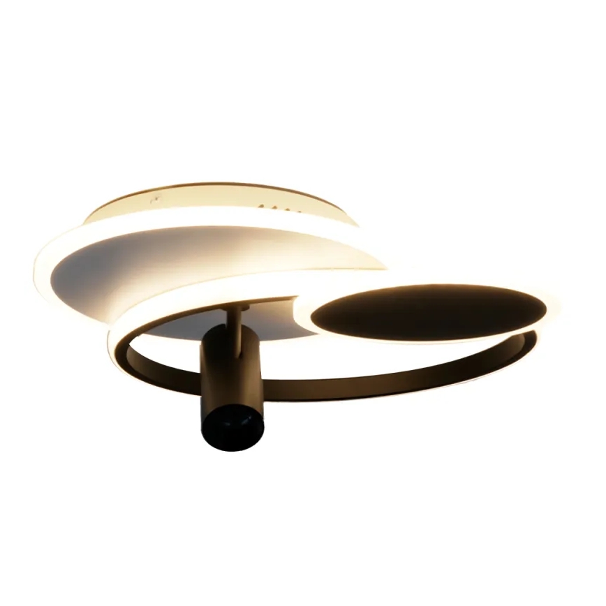 LED Stmievateľné stropné svietidlo LED/65W/230V 3000-6500K biela/čierna + diaľkové ovládanie