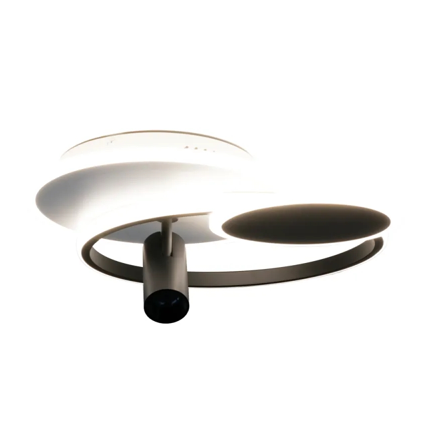 LED Stmievateľné stropné svietidlo LED/65W/230V 3000-6500K biela/čierna + diaľkové ovládanie
