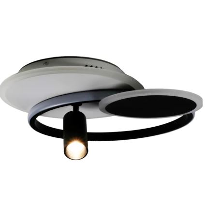 LED Stmievateľné stropné svietidlo LED/65W/230V 3000-6500K biela/čierna + diaľkové ovládanie