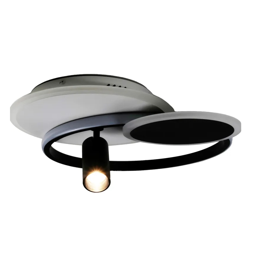 LED Stmievateľné stropné svietidlo LED/65W/230V 3000-6500K biela/čierna + diaľkové ovládanie