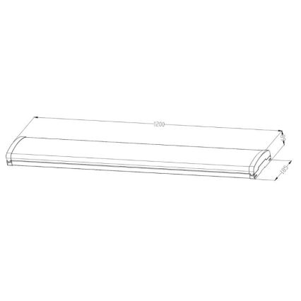 LED Stmievateľné žiarivkové svietidlo LED/35W/44W/52W/60W/230V 4000K 120 cm