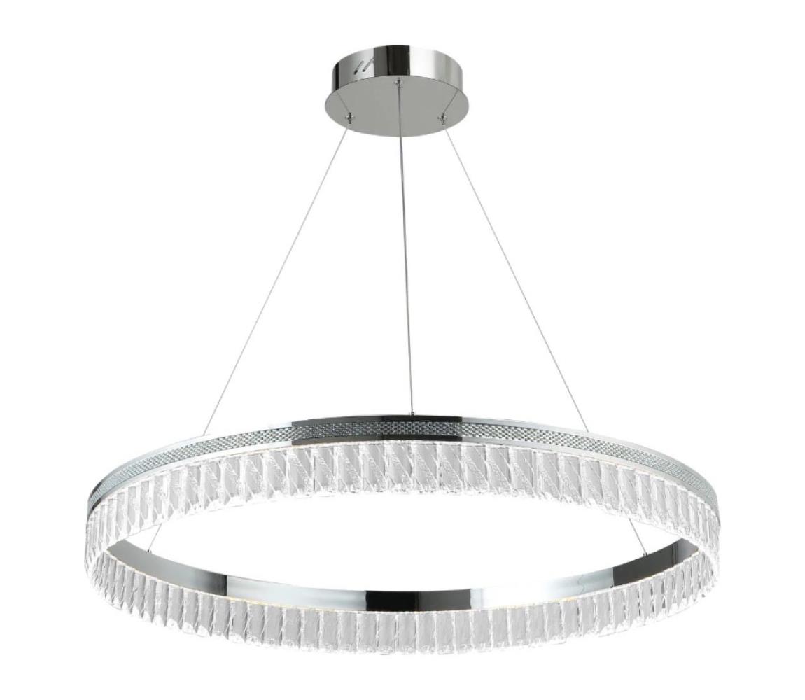 LED stmievateľný krištáľový luster na lane THALIA LED/55W/230V 3000-6000K + diaľkové ovládanie N2103