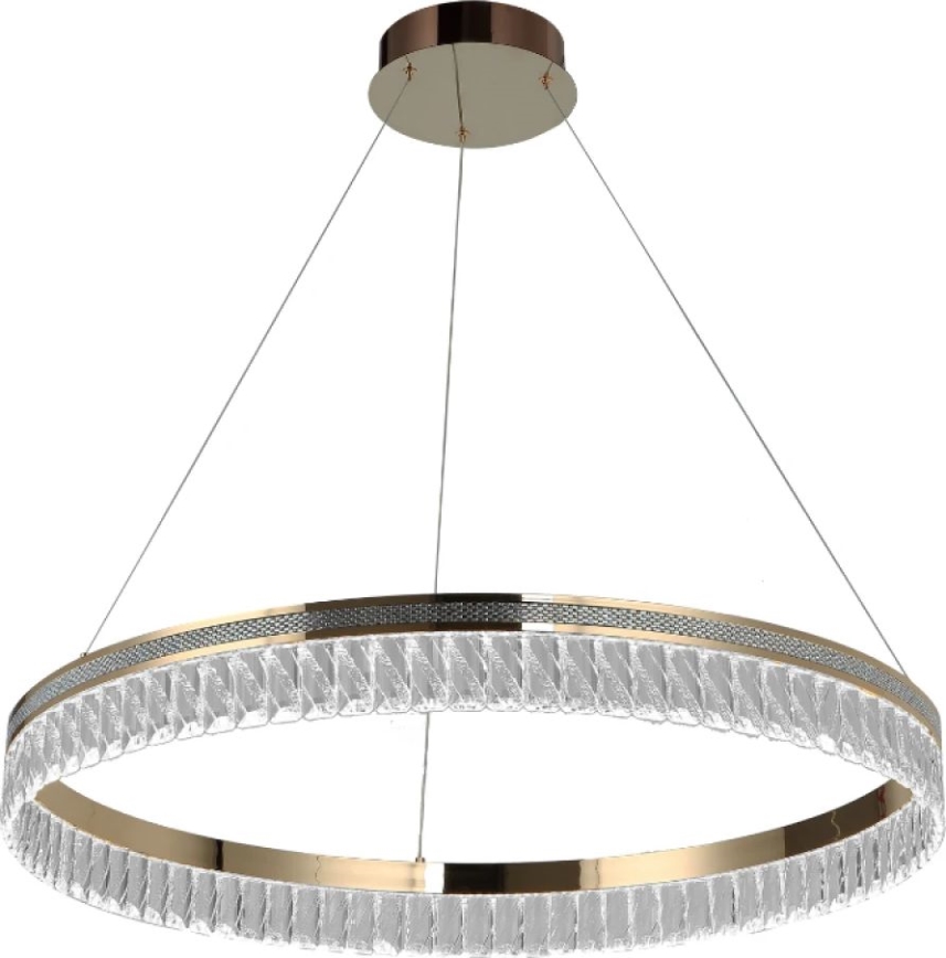 LED Stmievateľný krištáľový luster na lankách THALIA LED/55W/230V 3000-6000K pr. 80 cm + diaľkové ovládanie