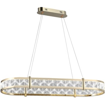 LED stmievateľný krištáľový luster na lanku ENRIQUE LED/50W//230V 3000-6000K + diaľkové ovládanie