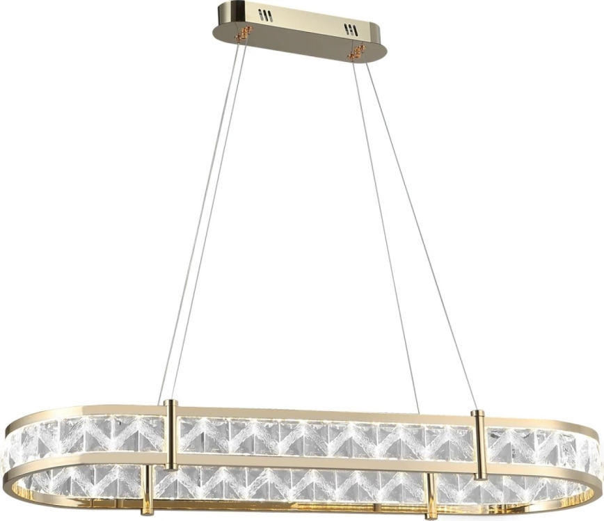 LED stmievateľný krištáľový luster na lanku ENRIQUE LED/50W//230V 3000-6000K + diaľkové ovládanie