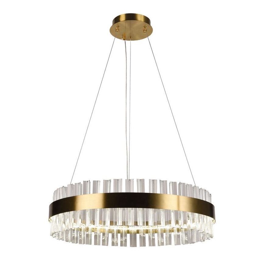 LED Stmievateľný krištáľový luster na lanku LED/40W/230V 3000-6500K + diaľkové ovládanie