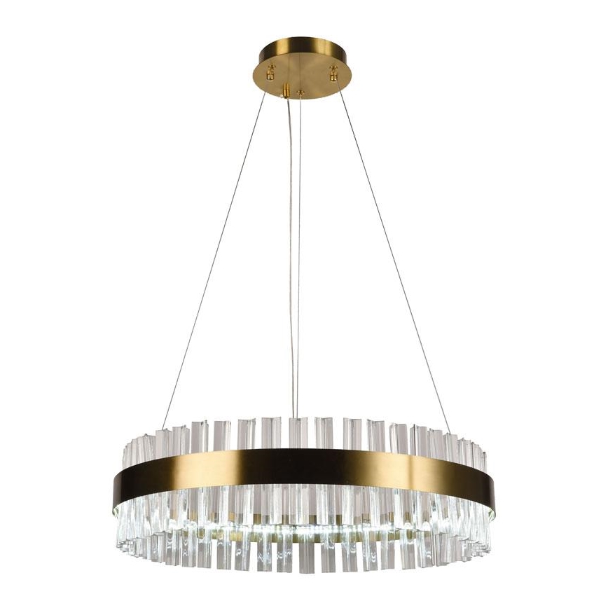 LED Stmievateľný krištáľový luster na lanku LED/40W/230V 3000-6500K + diaľkové ovládanie
