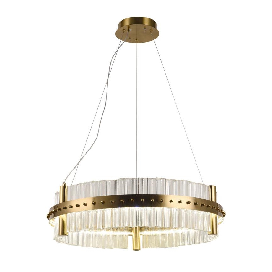 LED Stmievateľný krištáľový luster na lanku LED/40W/230V 3000-6500K + diaľkové ovládanie