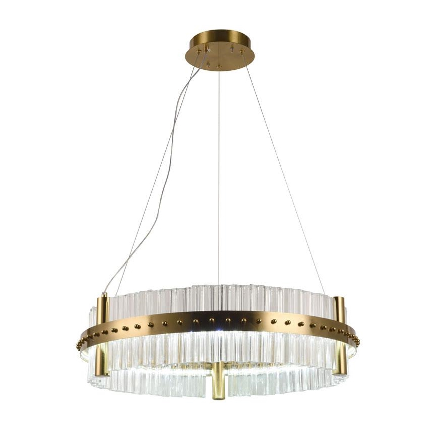 LED Stmievateľný krištáľový luster na lanku LED/40W/230V 3000-6500K + diaľkové ovládanie