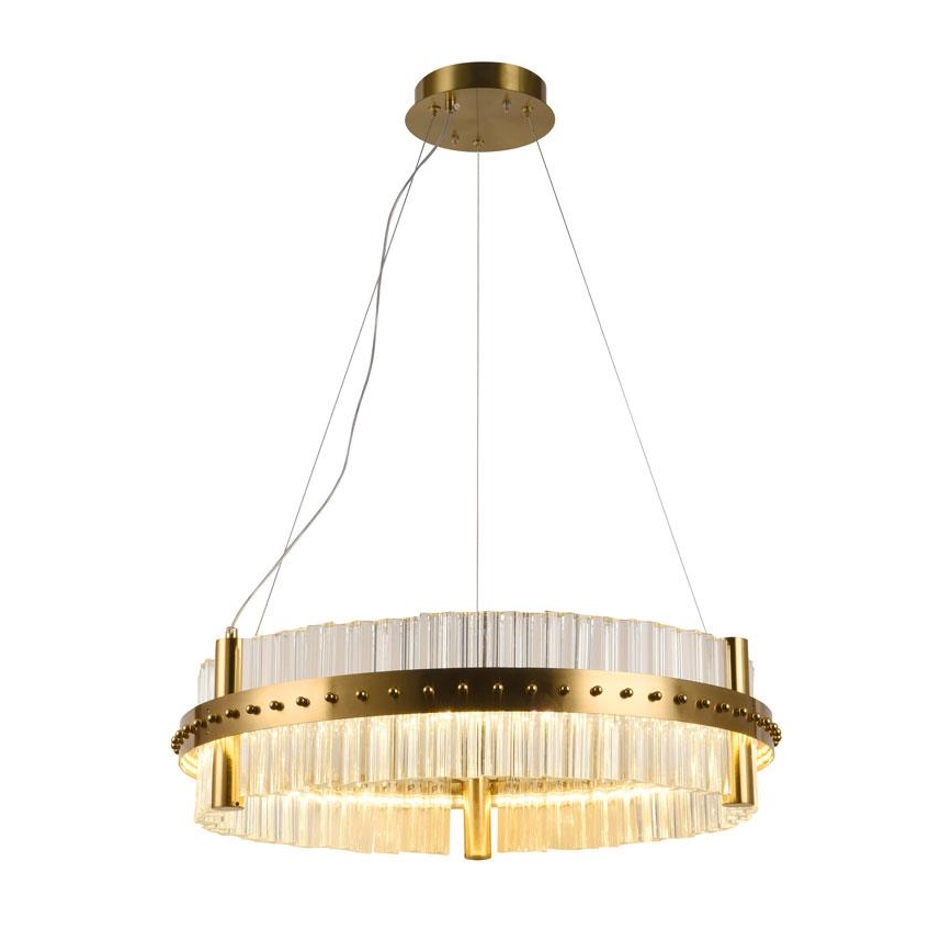 LED Stmievateľný krištáľový luster na lanku LED/40W/230V 3000-6500K + diaľkové ovládanie