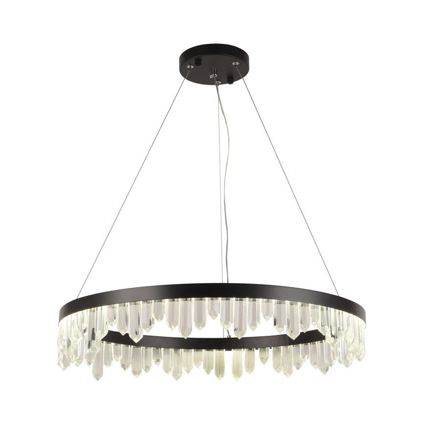 LED Stmievateľný krištáľový luster na lanku LED/40W/230V 3000-6500K + diaľkové ovládanie