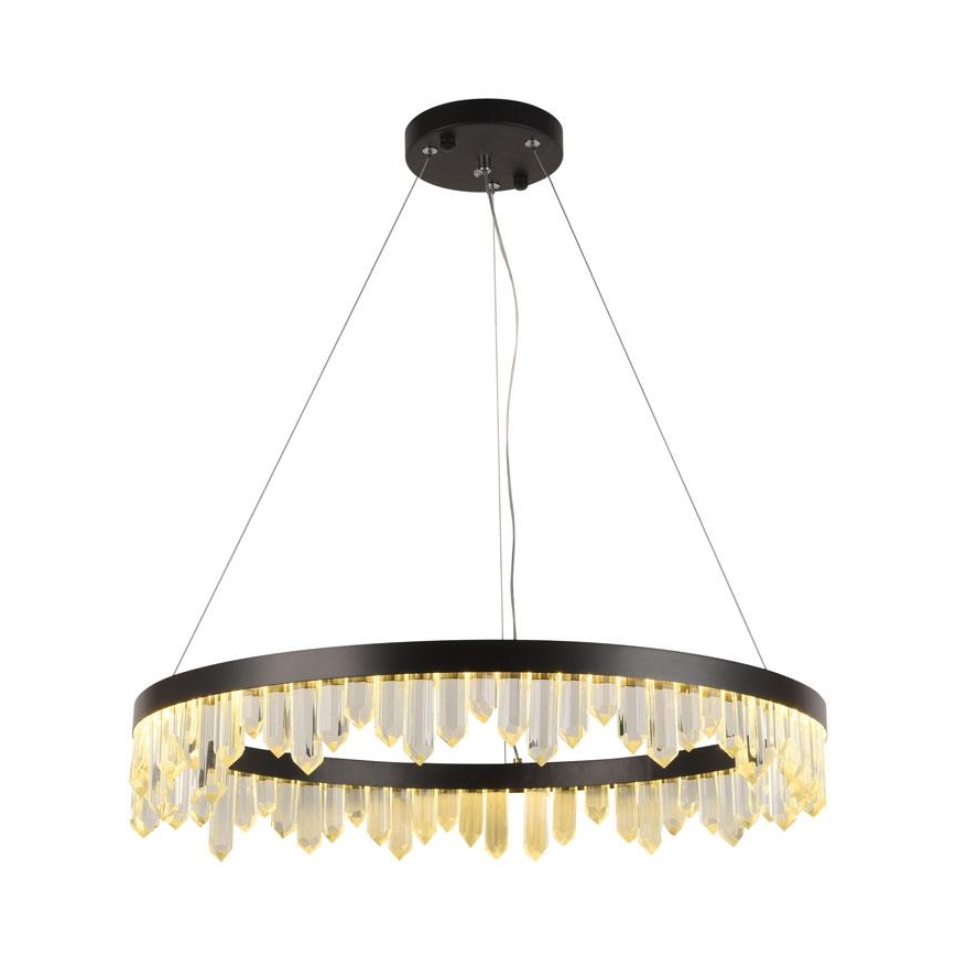 LED Stmievateľný krištáľový luster na lanku LED/40W/230V 3000-6500K + diaľkové ovládanie