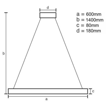 LED Stmievateľný krištáľový luster na lanku LED/40W/230V 3000-6500K + diaľkové ovládanie