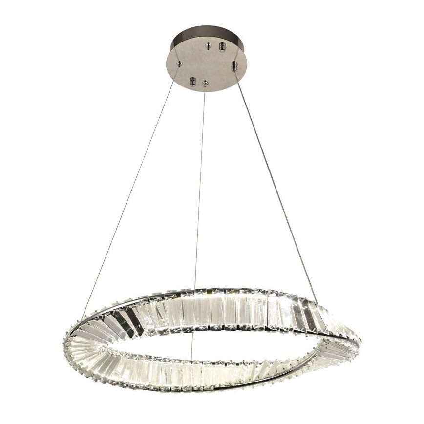LED Stmievateľný krištáľový luster na lanku LED/40W/230V 3000-6500K + diaľkové ovládanie