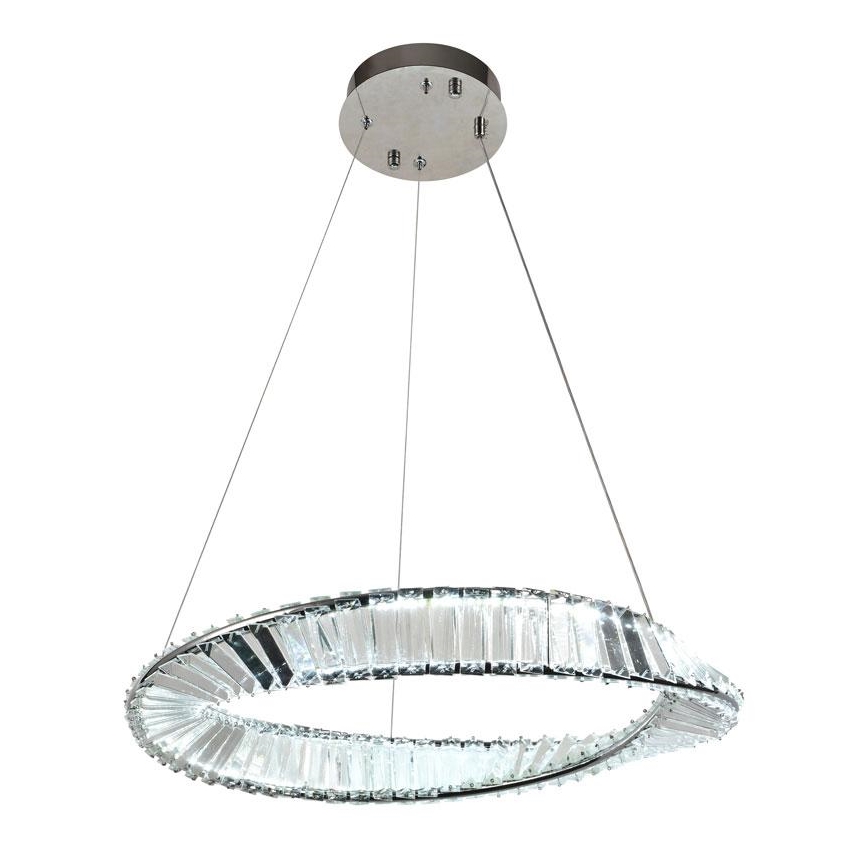 LED Stmievateľný krištáľový luster na lanku LED/40W/230V 3000-6500K + diaľkové ovládanie