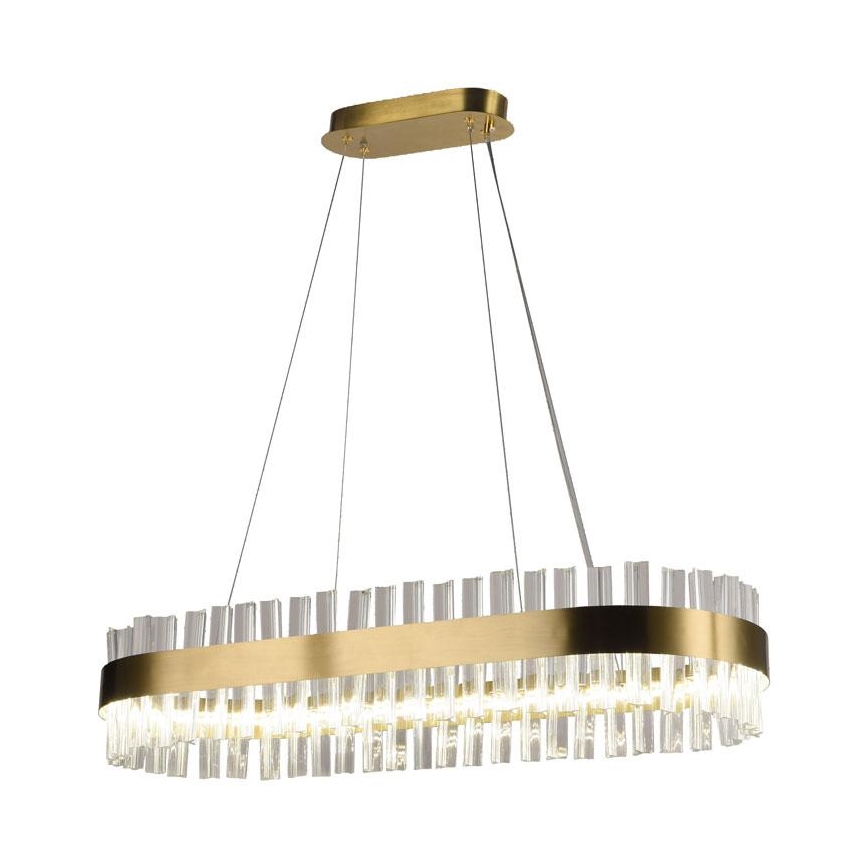 LED Stmievateľný krištáľový luster na lanku LED/45W/230V 3000-6500K + diaľkové ovládanie