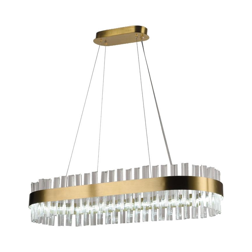 LED Stmievateľný krištáľový luster na lanku LED/45W/230V 3000-6500K + diaľkové ovládanie